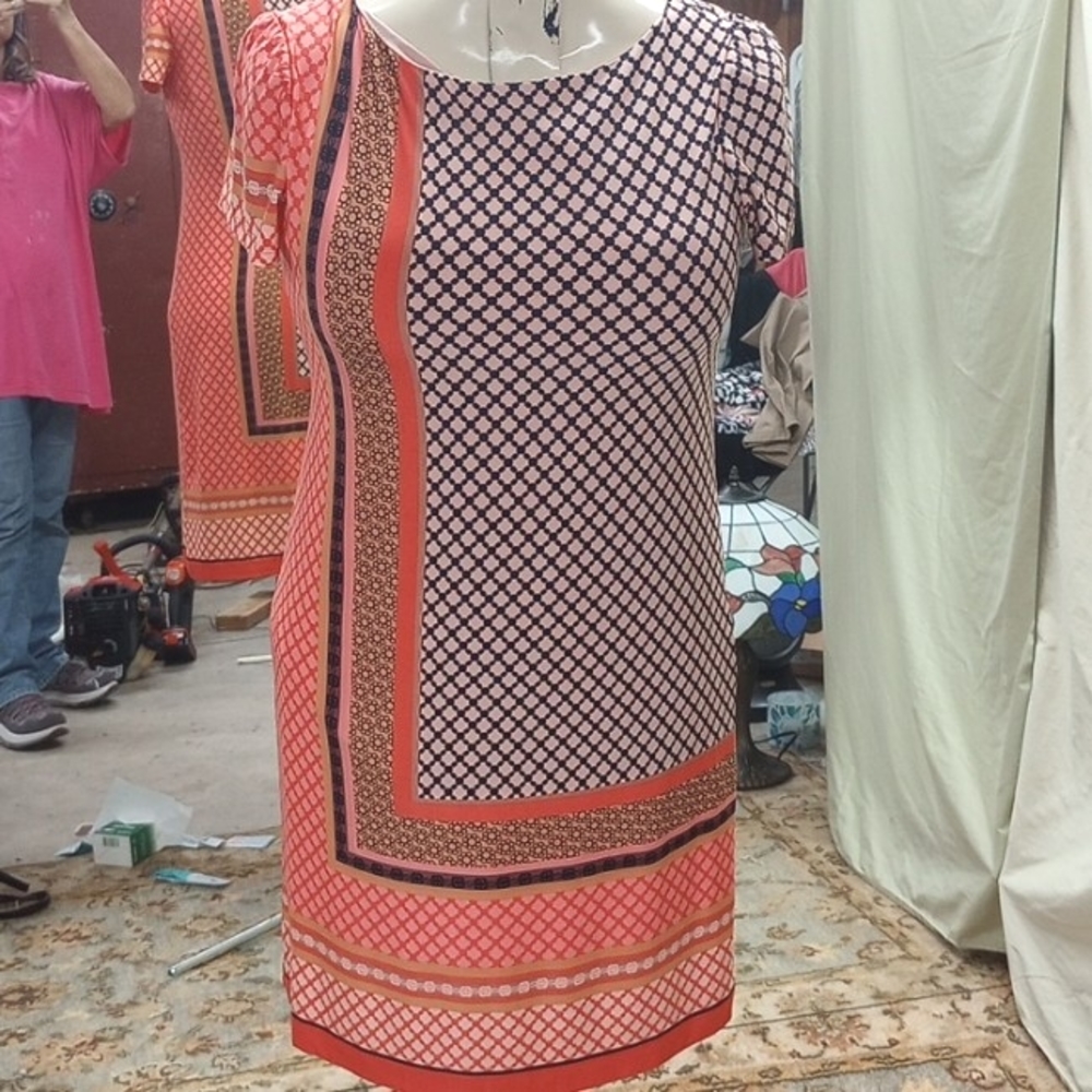 Musette Sassy & Adorable Geometric design Dress, Sz 8; Like New NWOT